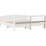  Okvir kreveta bez madraca bijeli 200x200 cm od masivne borovine | shoptok.hr