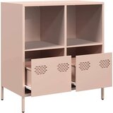vidaXL Komoda ružičasta 68x39x73,5 cm hladno valjani čelik | shoptok.hr