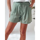 DStreet Spodenki damskie lniane RELAX TIME zielone | Shoptok.si