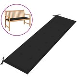 vidaXL Blazina za vrtno klop črna 180x50x3 cm | Shoptok.si