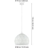 Eglo visilica roccaforte bijela, E27 (60W), 40 cm | shoptok.hr