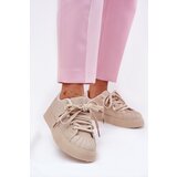 Boto Women's sneakers with decoration on platform beige Eanneth | Shoptok.si