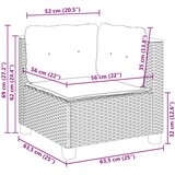  4-dijelni set vrtnih sofa od poliratana s jastucima crni | shoptok.hr