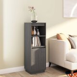The Living Store Visoka omara siva 37x34x110 cm trdna borovina - Visoka Omara, (21435643) Cene