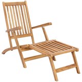 PREKLOPNA palubna stolica Prirodna Čvrsto teak drvo | shoptok.hr