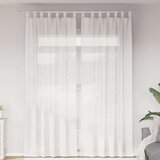 vidaXL Voile zavjese s džepovima za šipke 2 kom bijele | shoptok.hr