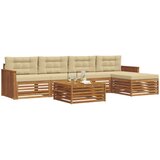  Set vanjskih sofa 6 kom. Prirodna i bež | shoptok.hr