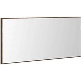  Ogledalo Zidne Smeđi hrast 80 x 37 cm Staklo i inženjerski drvo | shoptok.hr