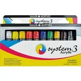 System3 Komplet akrilnih barv Introduction Set 10 x 22 ml