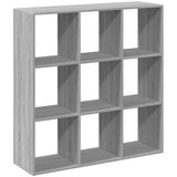 vidaXL Pregrada s knjižno omaro siva sonoma 102x29x103,5 cm inž. les | Shoptok.si
