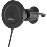 Superior držač za mobilni telefon SU-D102 sa bezicnim punjenjem (magnet i ventilacija)/ crna