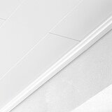 LOGOCLIC Zaključna letvica Uni - bela (Do x Š x V: 260 cm x 36 mm x 16 mm, MDF) | Shoptok.si