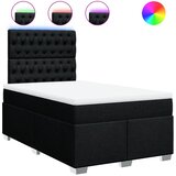  Krevet box spring s madracem crni 120 x 190 cm od tkanine | shoptok.hr