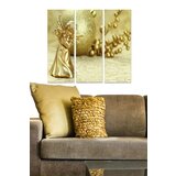 Wallity MDF116361475 multicolor decorative mdf painting (3 pieces) Cene