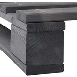  Za krevet od paleta od masivne borovine sivi 200 x 200 cm | shoptok.hr
