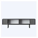 Hanah home TV polica Chrome Line Anthracite Black