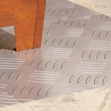  Stepenica Četvrtasti 4 pcs Srebrno 40 x 40 cm Aluminij | shoptok.hr