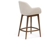 Kave Home Bež podstavljena barska stolica s naslonima za ruke (visine sjedala 66 cm) Konna – | shoptok.hr