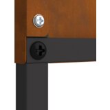 vidaXL Dekorativni panel za vrt Rjav 32 x 140 cm Odporno jeklo | Shoptok.si