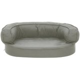  Ergonomski madrac za pse 60 x 42 cm sivi izgled platna | shoptok.hr