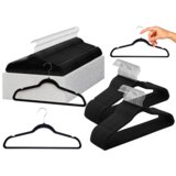  Set of Velvet Hangers Black 10 Pcs. | shoptok.hr
