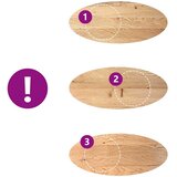 Stolna Mizna plošča 140x60x2 cm trdna hrastovina ovalna, (5000268827) | Shoptok.si