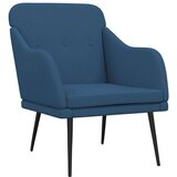 vidaXL Fotelja plava 63 x 76 x 80 cm od tkanine - Plava 1 | shoptok.hr