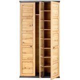 Hom`in garderobna omara črna, hrast artisan | Shoptok.si