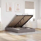 vidaXL Otomanski posteljni okvir brez vzmetnice taupe 140x190 cm blago, (21611494) | Shoptok.si