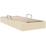  Otomanski krevet s pohranom Krema 100 x 200 cm tkanina | shoptok.hr