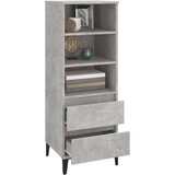  Visoka omara betonsko siva 40x36x110 cm inženirski les, (20594826) | Shoptok.si