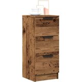 vidaXL Komoda 2 kosa starinski les 30x30x70 cm inženirski les | Shoptok.si