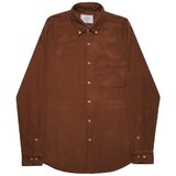 Portuguese Flannel Srajce z dolgimi rokavi Lobo Shirt - Brown Kostanjeva Cene