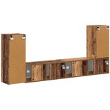  Set TV komoda 4 pcs Staro drvo Konstruirano drvo | shoptok.hr
