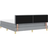  Krevet s box springom s madracem svjetlosive boje 180x200 cm tkanina | shoptok.hr