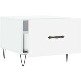 vidaXL Klubska mizica 2 kosa visok sijaj bela 50x50x40 cm inžen. les | Shoptok.si