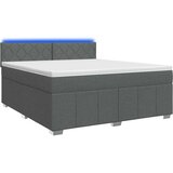  Boxspring krevet s madracem Tamnosiva 140 x 190 cm Tkanina | shoptok.hr