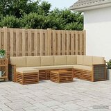  Set vanjskih sofa 7 kom. Prirodna | shoptok.hr