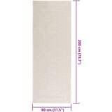  Tepih ZIZUR 80 x 200 cm s izgledom jute unutarnji i vanjski | shoptok.hr