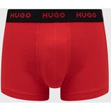 Hugo Boksarice 3-pack moški, rdeča barva | Shoptok.si