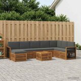  Set vanjskih sofa 7 kom. Prirodna i antracit | shoptok.hr