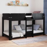 Krevet na kat za djecu Crni hrast 80 x 200 cm Konstruirano drvo | Eponuda.com