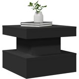  Stolić za kavu s LED svjetlima crni 50 x 50 x 40 cm | shoptok.hr