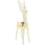 vidaXL Jelenova sani Toplo bela 120 cm 55 cm PET | Shoptok.si