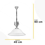  ONLI - Luster na lancu MIRA 1xE27/22W/230V prečnik 40 cm | Eponuda.com