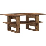 Maison Chic Klubska mizica - kavna mizica - Nizka mizica starinski les 102x55x42 cm inženirski les, (21752541) Cene