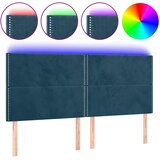  LED uzglavlje tamnoplavo 200x5x118/128 cm od tkanine | shoptok.hr