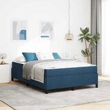 vidaXL Krevet s opruga kutije Svijetlo siva, Crna 140 x 190 cm | shoptok.hr