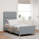 vidaXL Okvir kreveta Svjetlosiva 100x200 cm Tkanina | shoptok.hr
