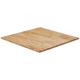 vidaXL Okrogla mizna plošča svetlo rjava 90x90x1,5 cm trdna hrastovina Cene